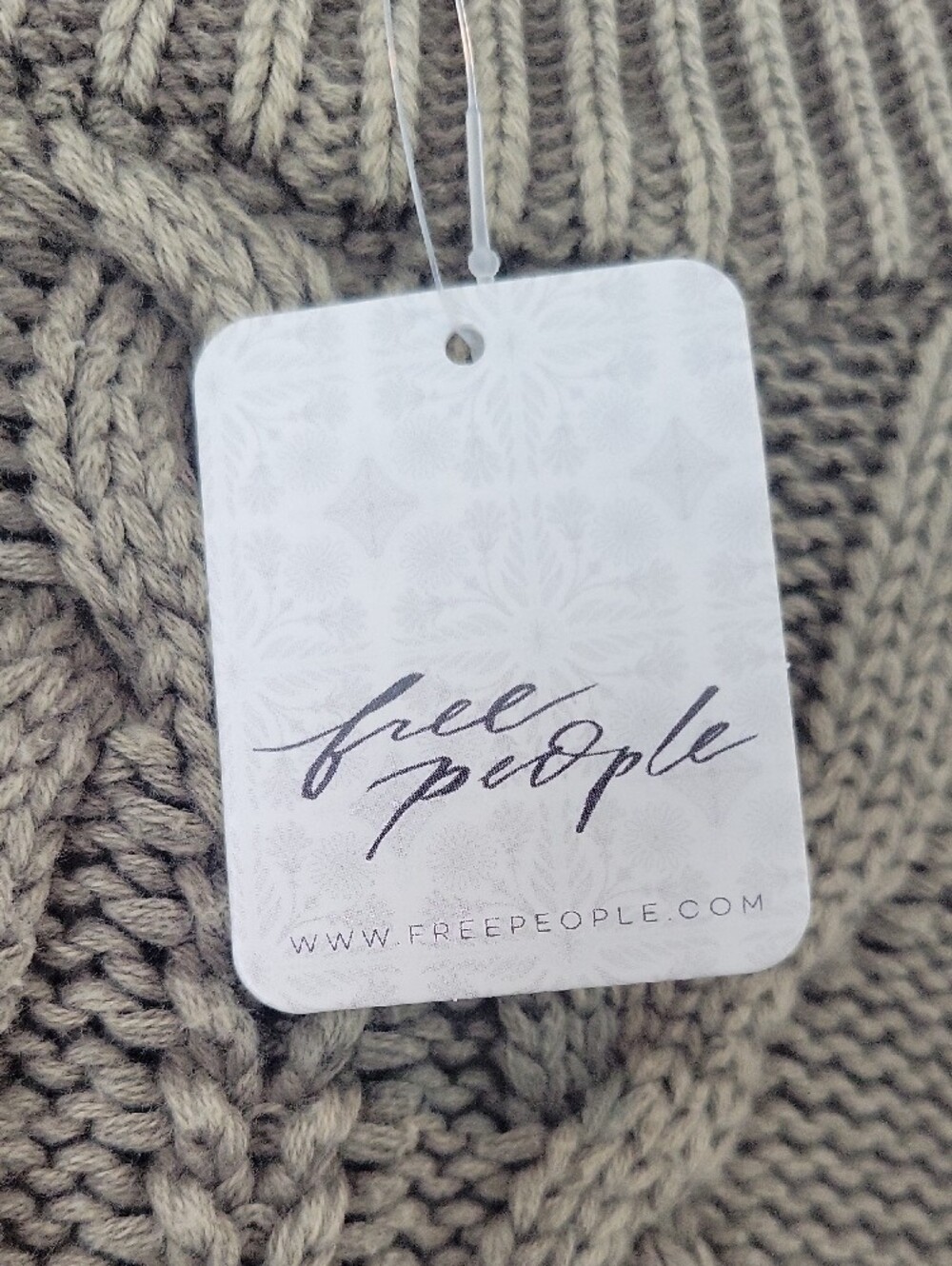 Free People Frankie Cable Knit Sweater - Olive - Picture 5 of 10